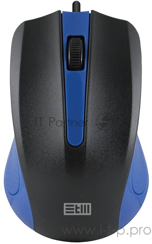 Мышь проводная USB STM 101CB черный/синий STM USB WIRED MOUSE STM 101CB black/blue