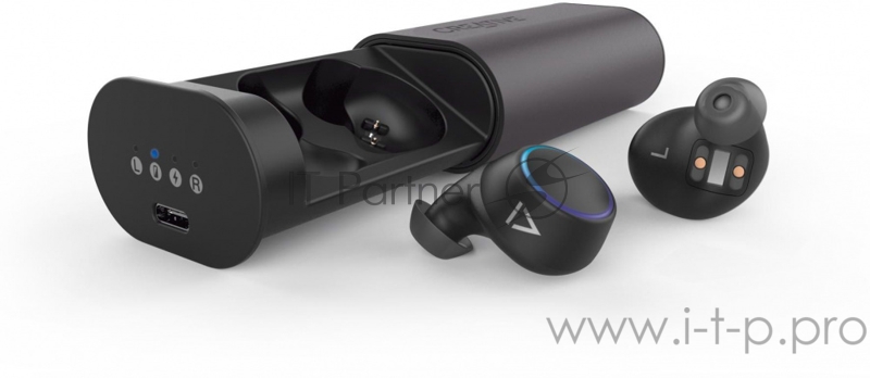 Гарнитура вкладыши Creative Outlier Air черный/серый беспроводные bluetooth в ушной раковине (51EF0830AA000/51EF0830AA002)