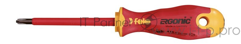 Диэлектрическиая отвертка Felo крестовая +/- H 2X 100 41620390