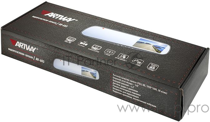 Видеорегистратор Artway AV-603 черный 2Mpix 1080x1920 1080p 140гр.