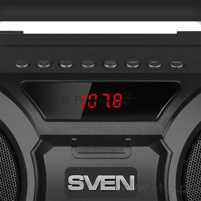 Акустическая система SVEN PS-415. черный. (2.0. мощность 2x6 Вт (RMS). Bluetooth. FM. USB. microSD. LED-дисплей. встроенный аккумулятор) SVEN PS-415. черный. акустическая система (2.0. мощность 2x6 Вт (RMS). Bluetooth. FM. USB. microSD. LED-дисплей.