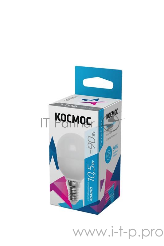 Лампа светодиодная LED BASIC GL45 10.5Вт 220В E14 4500К Космос LkeLED10.5wGL45E1445