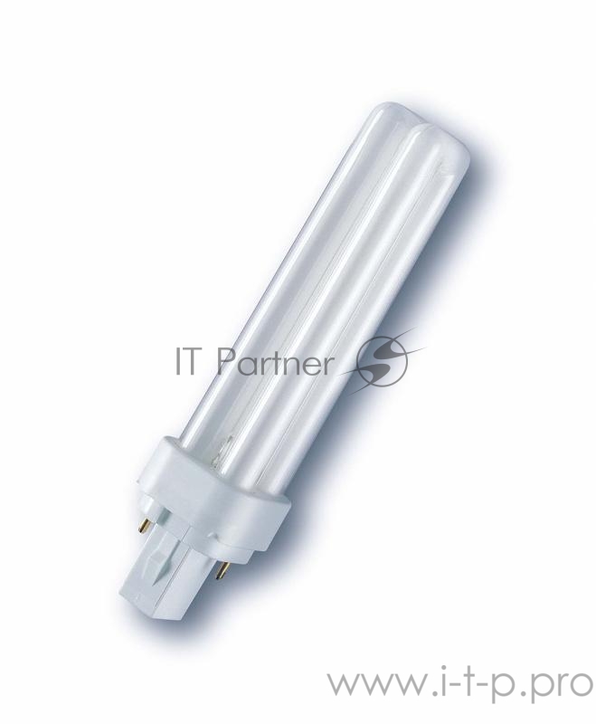 Лампа люминесцентная компакт. DULUX D/E 18W/830 G24q-2 OSRAM 4050300327211