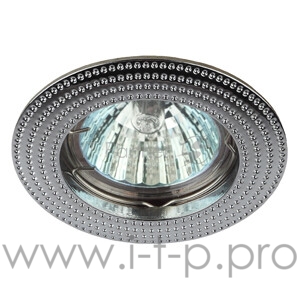 Светильник KL55 CH литой MR16 12В/220В 50Вт хром ЭРА Б0017099