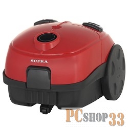 Пылесос Пылесос SUPRA VCS-1602 red, 1600 Вт, с мешком для сбора пыли