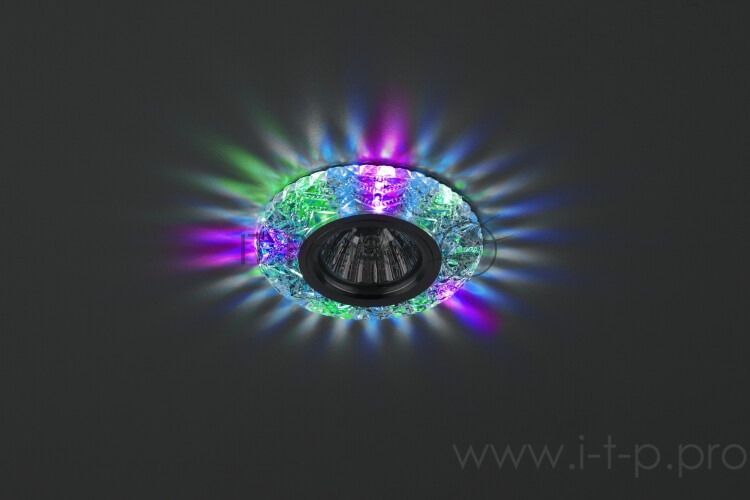 Светильник DK LD4 SL/RGB декор cо светодиодной подсветкой (мультиколор) прозр. ЭРА Б0019207