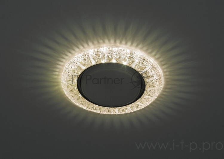 Светильник DK LD22 CHP/WH декор cо светодиодной подсветкой Gx53 шампань ЭРА Б0029623