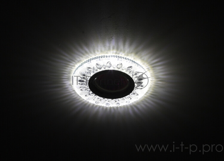 Светильник DK LD9 SL/WH декор cо светодиодной подсветкой MR16 прозр. ЭРА Б0028080