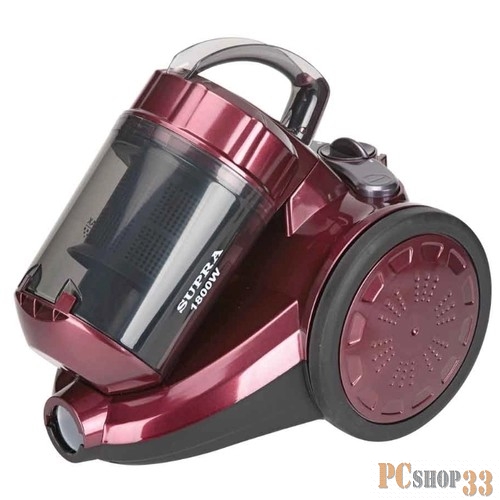 Пылесос Пылесос SUPRA VCS-1821 bordo, циклонный фильтр, 1800 Вт
