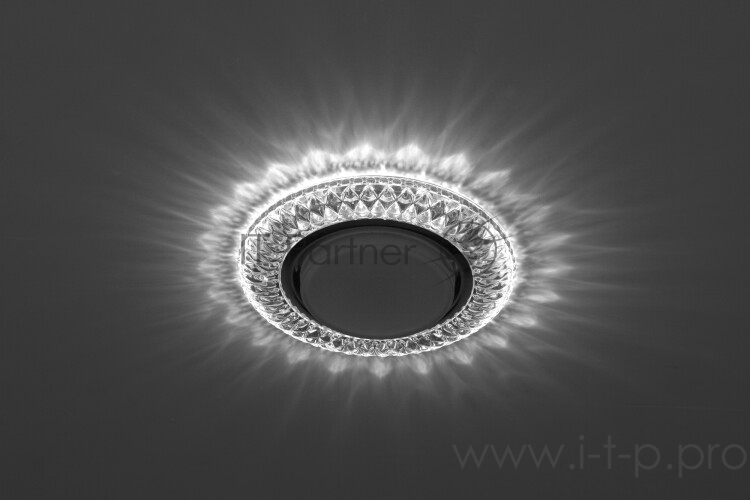 Светильник DK LD23 SL/WH декор cо светодиодной подсветкой Gx53 прозр. ЭРА Б0029627