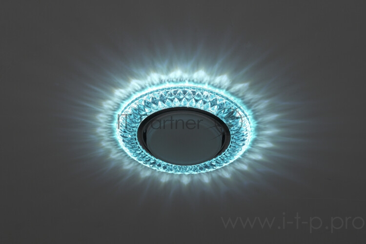 Светильник DK LD23 BL1/WH декор cо светодиодной подсветкой Gx53 голуб. ЭРА Б0029628