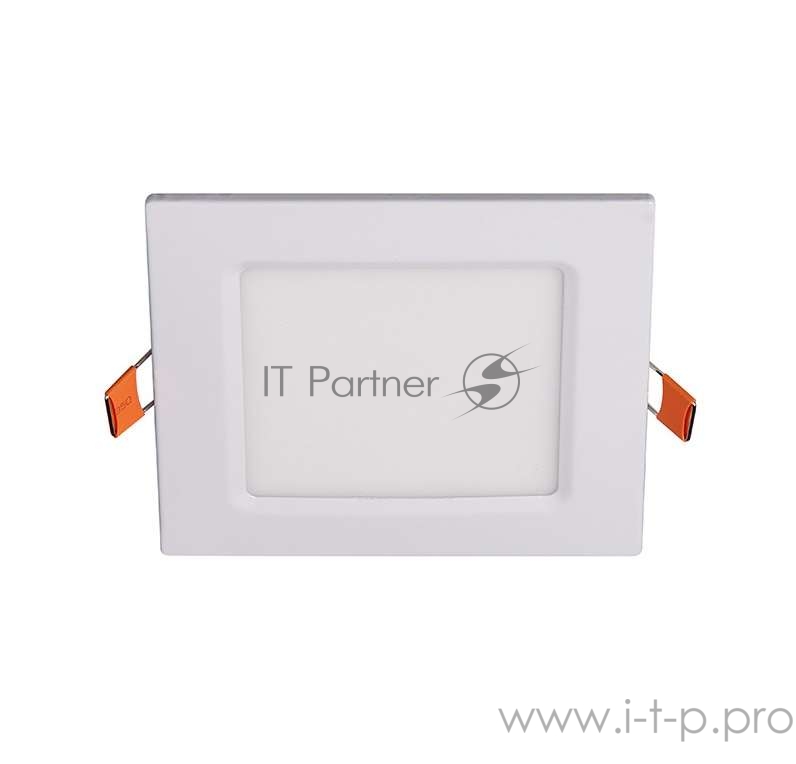 Светильник светодиодный ультратонкий встраив. PPL-S 6Вт 6500К IP40 WH 120мм квадрат Jazzway 5008243A