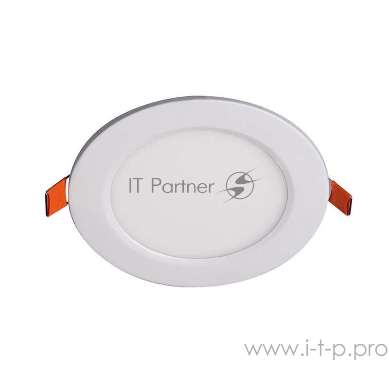 Светильник светодиодный ультратонкий встраив. PPL-R 6Вт 6500К IP40 WH d120мм круглый Jazzway 5008489A