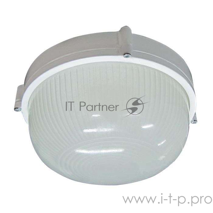 Светильник НПП 03-60-013 Банник 1301 круг малый 1х60Вт E27 IP65 корпус бел. Элетех 1005500934