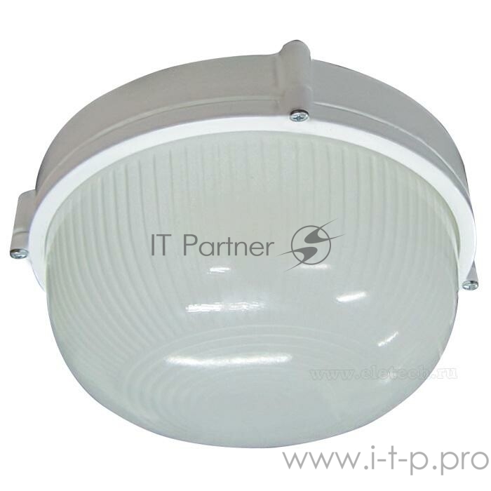 Светильник НПП 03-100-009 Банник 1101 круг большой 1х100Вт E27 IP65 корпус бел. Элетех 1005500930