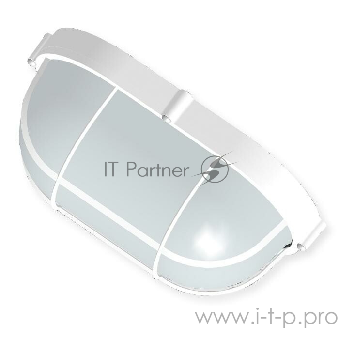 Светильник НПП 03-100-018 Банник 1202 овал большой 1х100Вт E27 IP65 корпус с решеткой бел. Элетех 1005500933