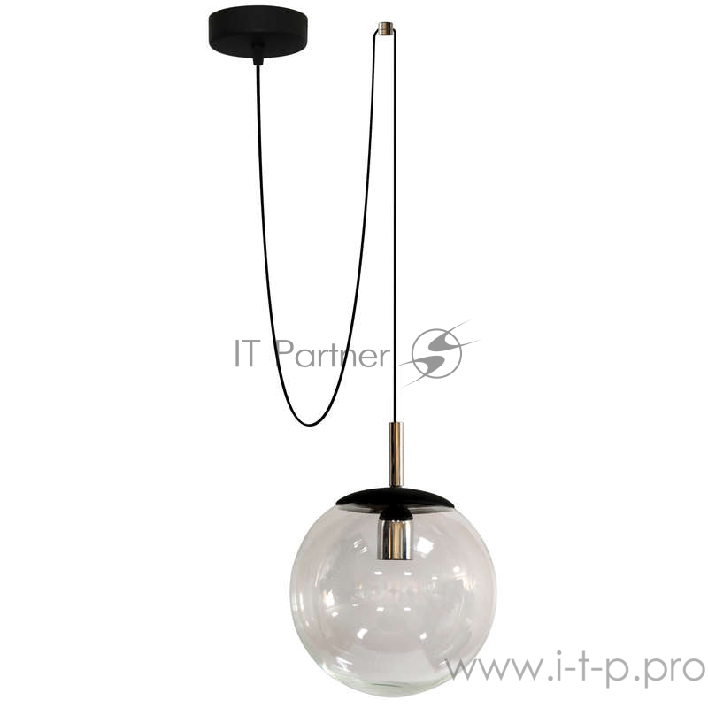 Светильник НСО 17-150-305 Аура d250 прозр. шнур 2.5 фикс. черн. (инд. упак.) Элетех 1005253132