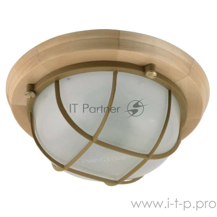 Светильник НББ 03-60-014 Терма 1302 круг малый 1х60Вт E27 IP65 мат./корпус с решеткой дер. липа (инд.упак.) Элетех 1005501031