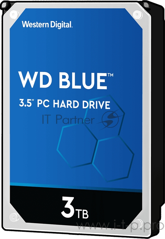 Жесткий диск WD Original SATA-III 3Tb WD30EZAZ Blue (5400rpm) 256Mb 3.5