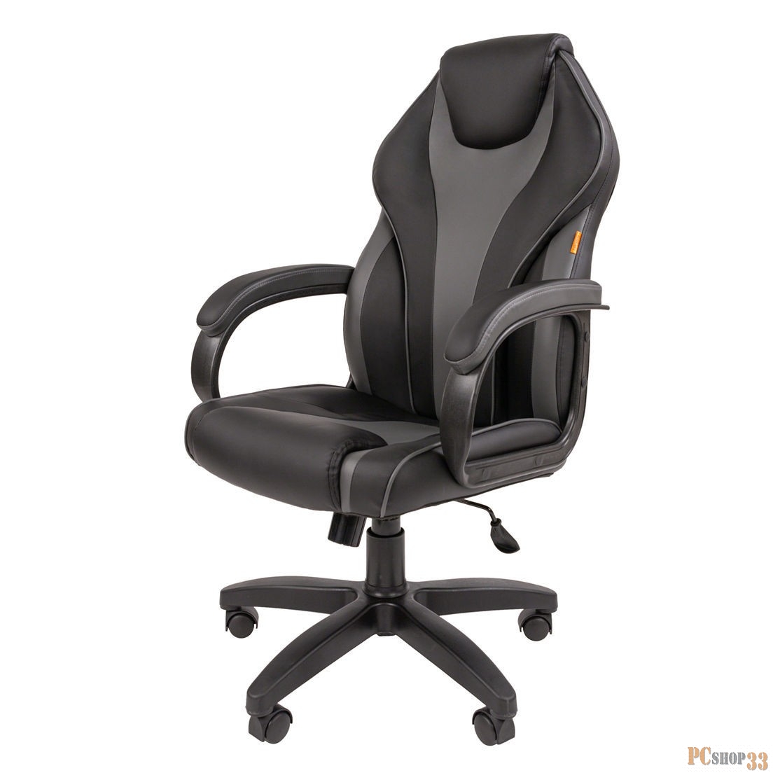 Офисное кресло Chairman 299 Россия экопремиум черный/серый (7062451)