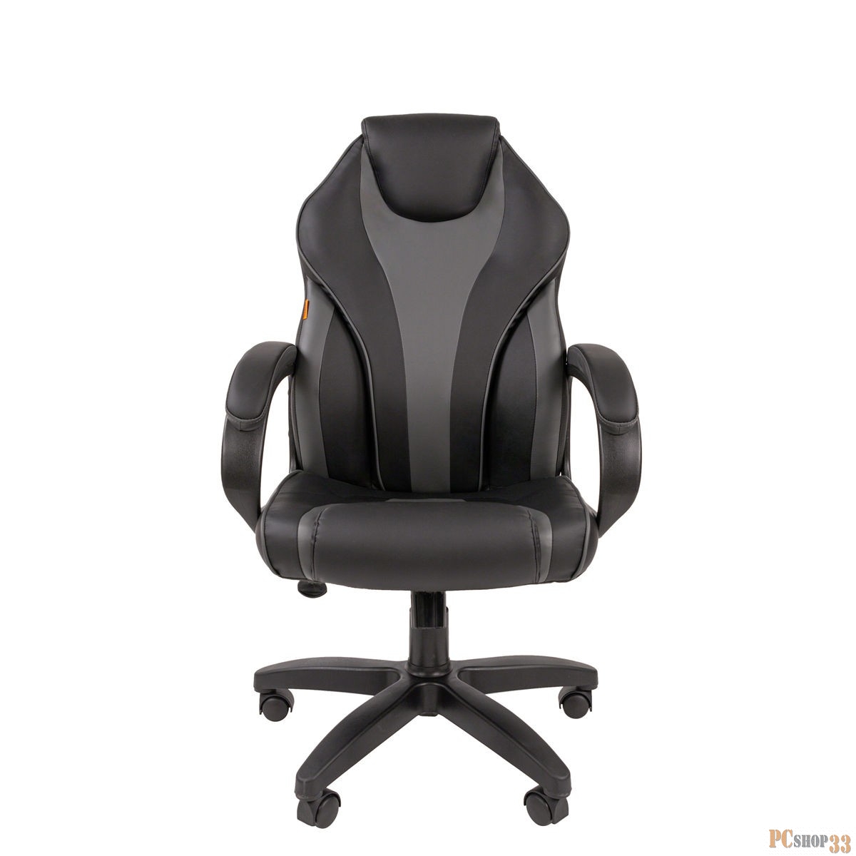 Офисное кресло Chairman 299 Россия экопремиум черный/серый (7062451)