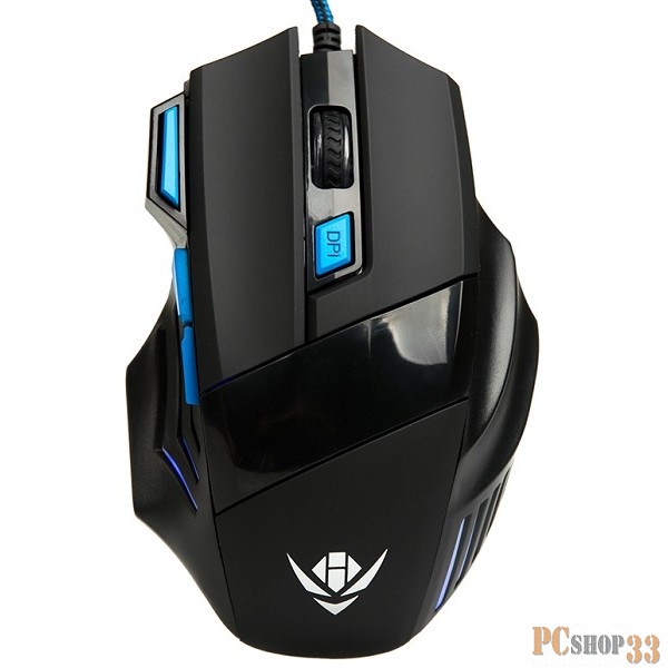 Мышь MOG-21U Nakatomi Gaming mouse - игровая, 7 кнопок + ролик прокрутки, USB, черная