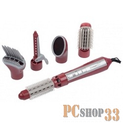 Фен Набор для укладки FIRST FA-5651-1-RE, фен-щетка 550 Вт, 2 скор., 2 темп, холод, 5 насадок