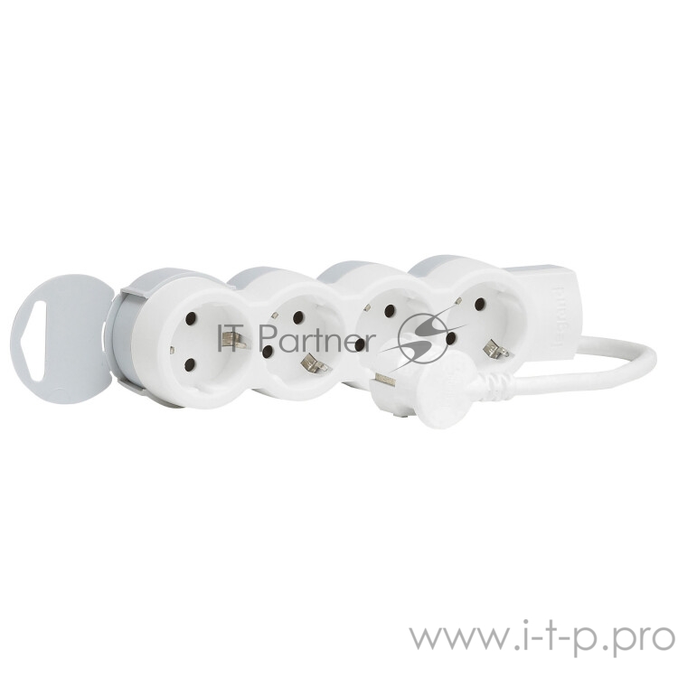 Legrand 695007 Многорозеточный бло К Стандарт 4 x 2 К + З - с кабелем длиной 3 м
