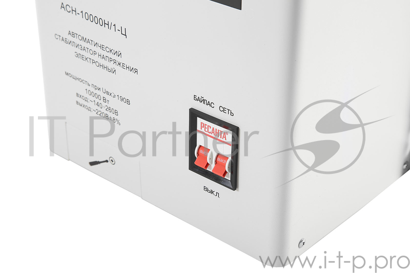 Стабилизатор напряжения Ресанта АСН-10000Н/1-Ц электронный однофазный серый