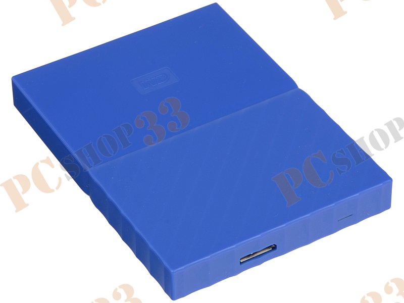 Внешний жесткий диск 2ТБ 2.5 Western Digital My Passport WDBLHR0020BBL-VB, синий (USB3.0)