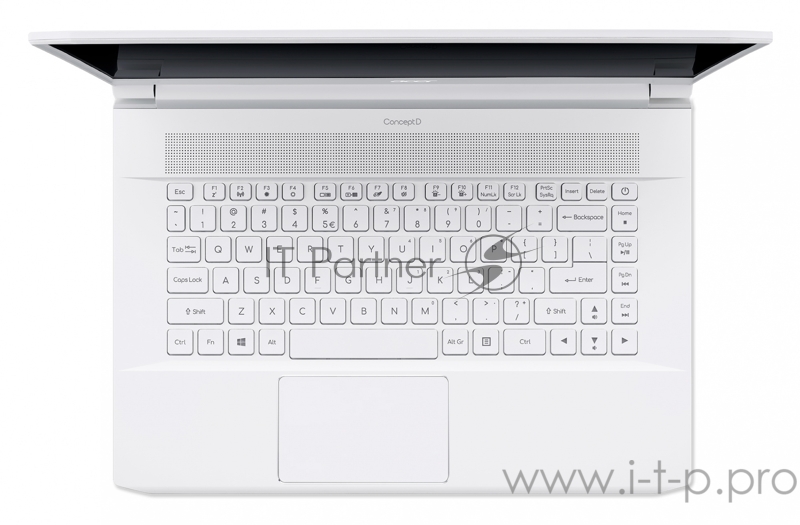Ноутбук Acer ConceptD 7 CN715-72G-758S Core i7 10875H/32Gb/SSD1Tb+1Tb/NVIDIA GeForce RTX 2080 Super 8Gb/15.6/IPS/UHD (3840x2160)/Windows 10 Professional 64/white/WiFi/BT/Cam
