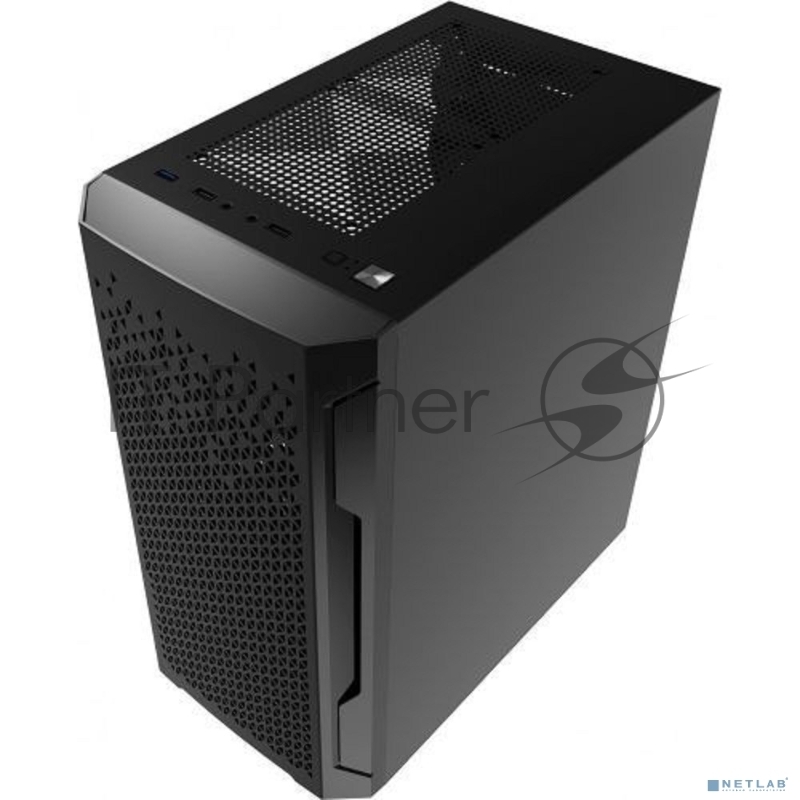 Корпус Powercase Mistral Micro Z2B SI, Non Window, Mesh, 2x 120mm fan, чёрный, mATX (CMIMZB-F2SI)