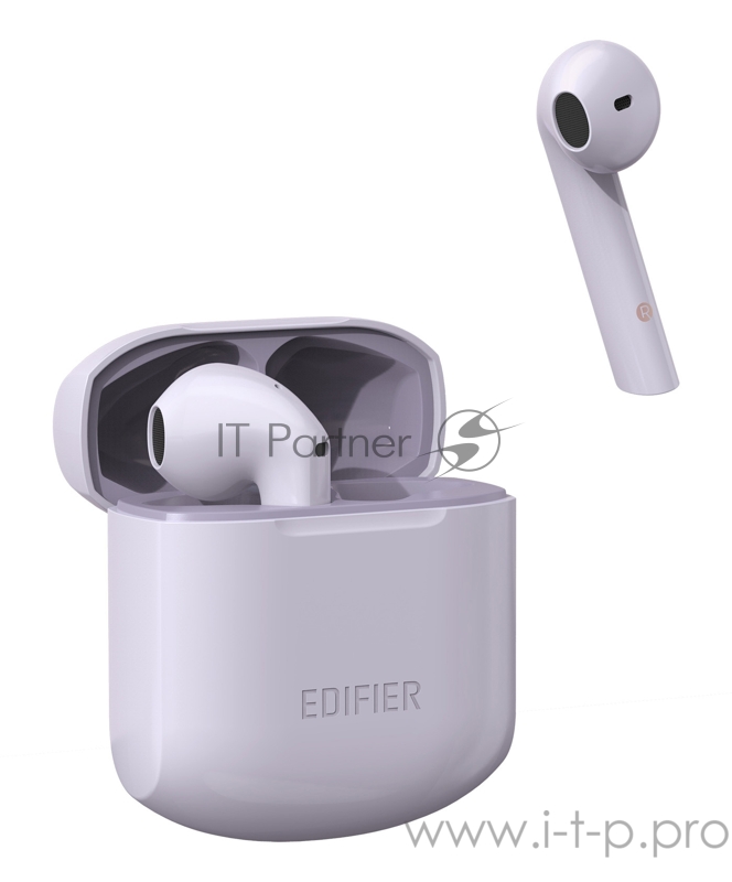 Гарнитура вкладыши Edifier TWS200 фиолетовый беспроводные bluetooth в ушной раковине