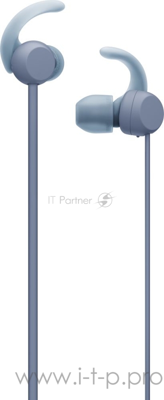 Гарнитура вкладыши Sony WI-SP510 синий беспроводные bluetooth нашейный держатель (WISP510L.E)