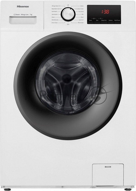 Стиральная машина Hisense WFPV7012M класс: A-30% загр.фронтальная макс.:7кг белый