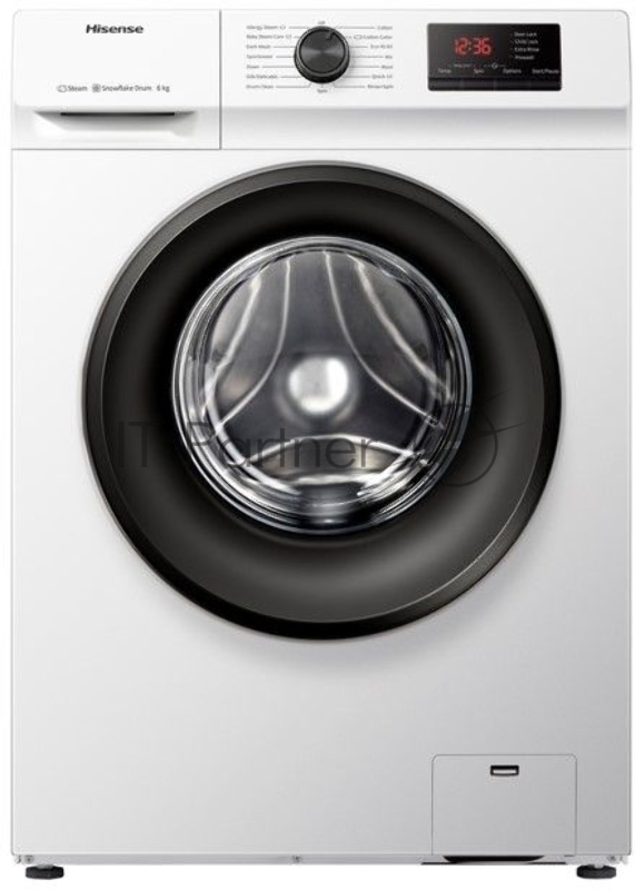 Стиральная машина Hisense WFVB6010M класс: A-30% загр.фронтальная макс.:6кг белый