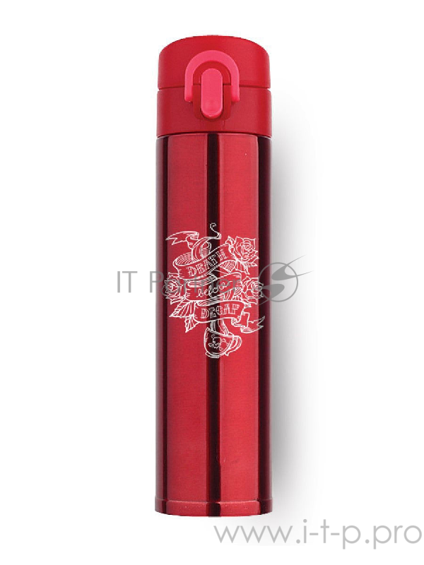 Термобутылка BAROUGE для прогулок и путешествий BT-136 металл КРАСНЫЙ 350мл