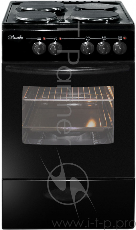 Электрическая плита Лысьва ЭП 301 МС черная, без крышки эл/пл