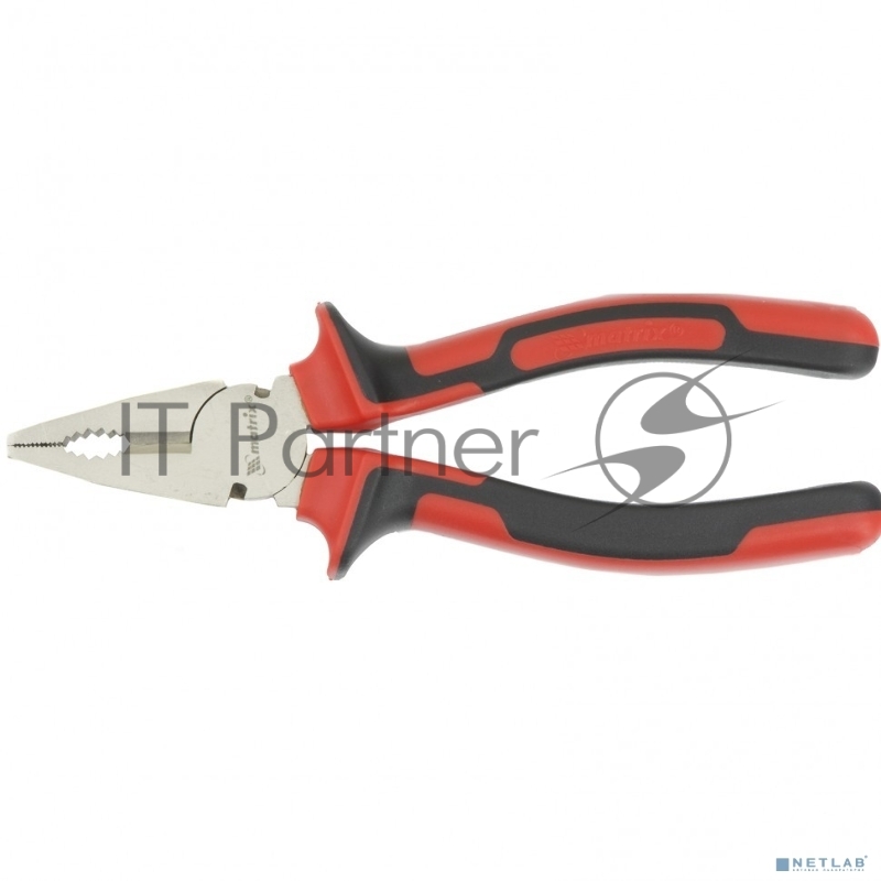 Плоскогубцы MATRIX 16904 nickel 180мм никелированные двухкомпонентные рукоятки