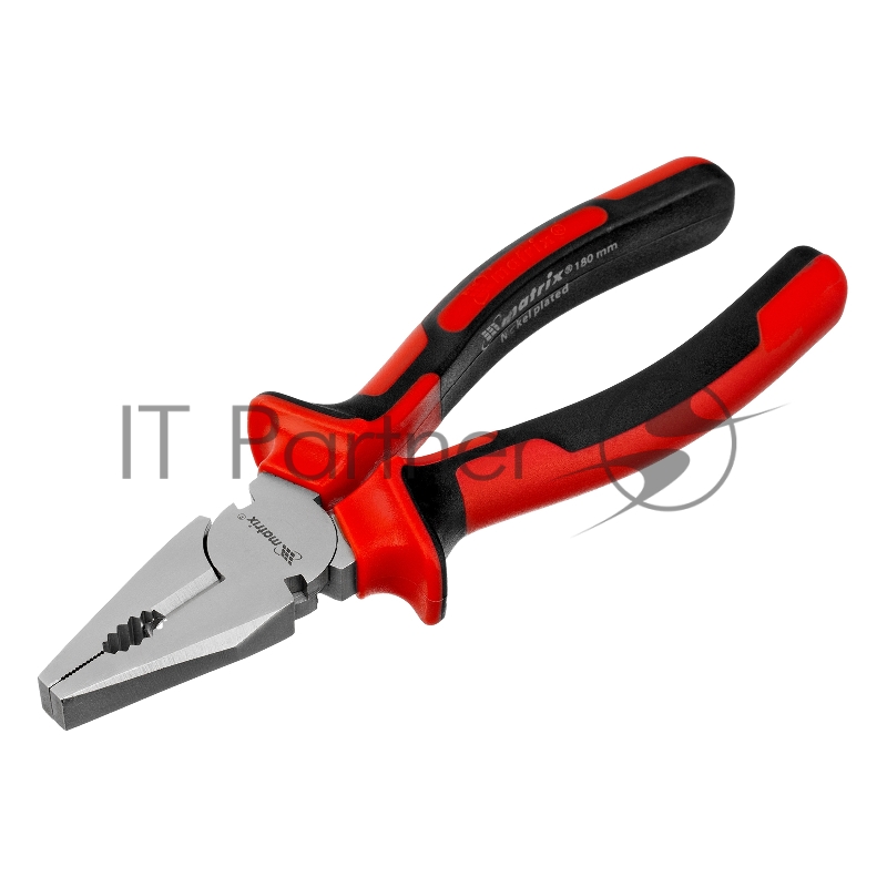 Плоскогубцы MATRIX 16904 nickel 180мм никелированные двухкомпонентные рукоятки