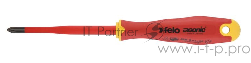 Отвертка диэлектрическая PH 1 +/- Slim Ergonic Felo 41619290