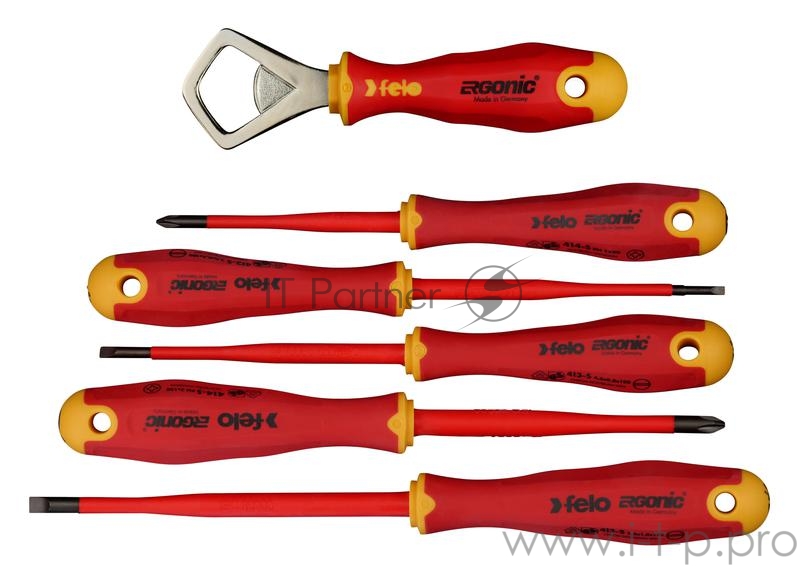 Набор отверток диэлектрических Ergonic Slim SL PH 5 предметов и открывашка ERGONIC Felo 41386298
