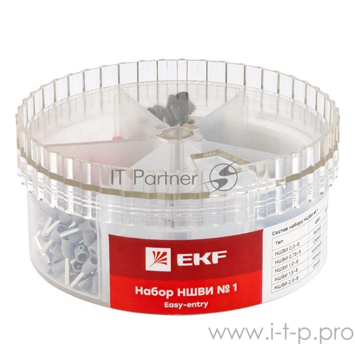 Набор НШВИ №1 (0.5-2.5кв.мм) PROxima EKF nabor-nshvi-1