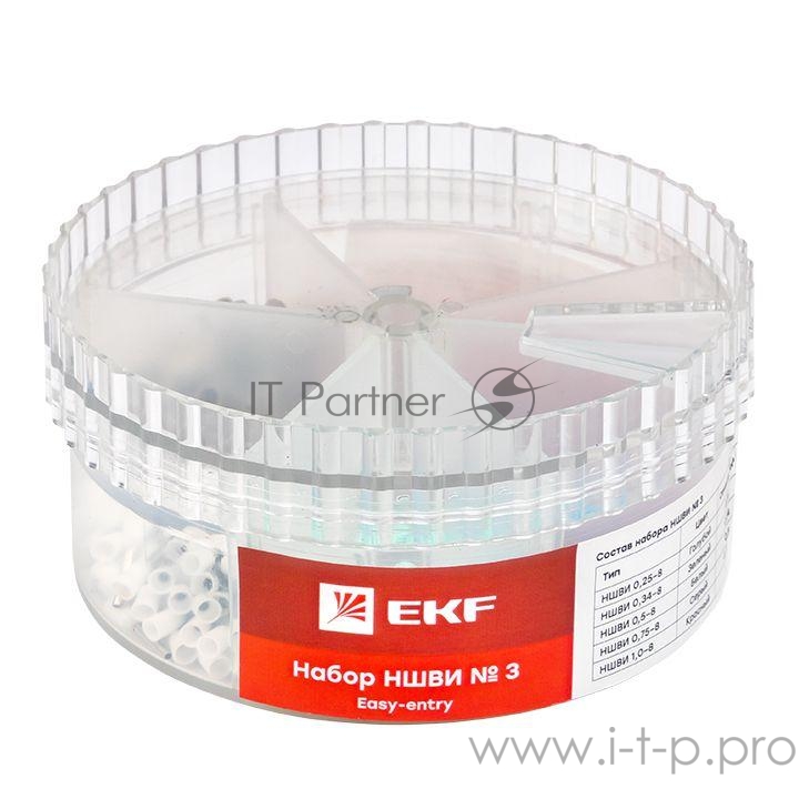 Набор НШВИ №3 (0.25-1кв.мм) PROxima EKF nabor-nshvi-3