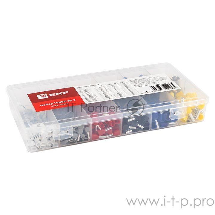 Набор НШВИ №5 (0.5-6кв.мм 2х0.5-2.5кв.мм) PROxima EKF nabor-nshvi-5
