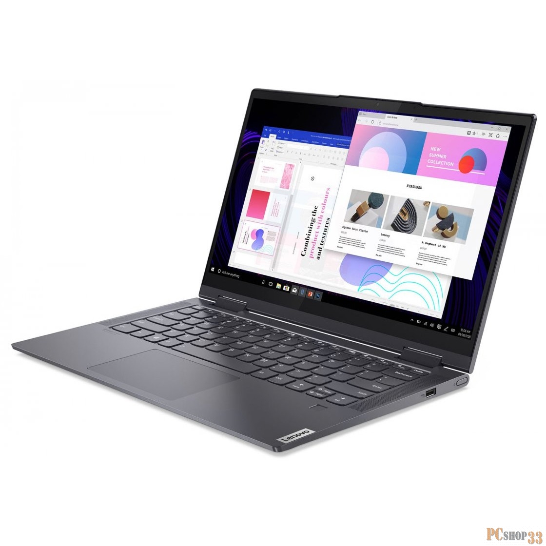Ноутбук Lenovo Yoga 7 14ITL5 14.0 FHD(1920x1080) IPS GLOSSY/TOUCH/Intel Core i5-1135G7 2.40GHz Quad/16GB/256GB SSD/Integrated/WiFi/BT5.0/HD Web Camera/16 h/1,43 kg/W10/1Y/GREY