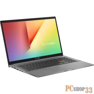 Ноутбук ASUS VivoBook S15 Q1 S533EQ-BN201T Core I5-1135G7/16b/1TbGb M.2 SSD/15.6FHD IPS (1920x1080)/GeForce MX330 2Gb/WiFi6/BT/IllumKB/Cam/Windo 10 Home/1.8Kg/Indie_Black/Aluminum