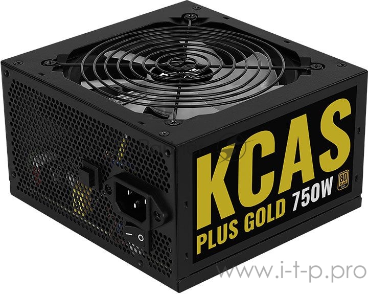 Блок питания Aerocool KCAS PLUS GOLD 750W <750W, ATX v2.4, APFC, Fan ARGB 12cm, 80+ Gold, Retail>