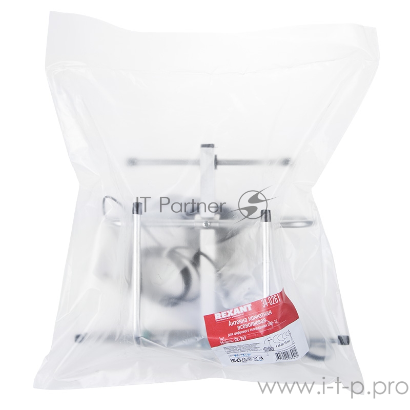 ТВ антенна комнатная для цифрового телевидения DVB-T2, RX-261 REXANT