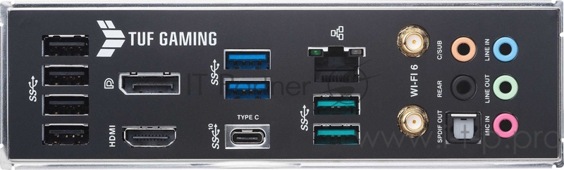 Материнская плата ASUS TUF GAMING B560M-PLUS WIFI, LGA1200, B560, 4*DDR4, DP+HDMI, CrossFireX, SATA3 + RAID, Audio, Gb LAN, USB 3.2*6, USB 2.0*6, COM*1 header (w/o cable), mATX 90MB1770-M0EAY0